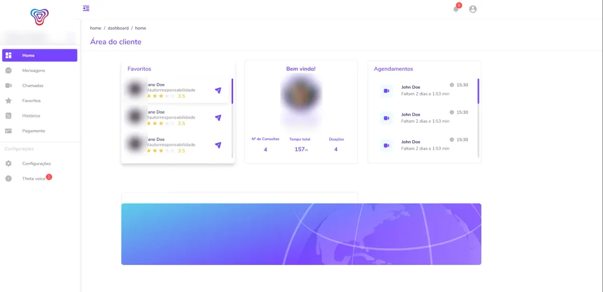 Theta Healing: interface screenshot